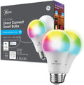 GE  A19 Smart LED Light Bulbs, Color Changing Room Décor, 2 Pack
