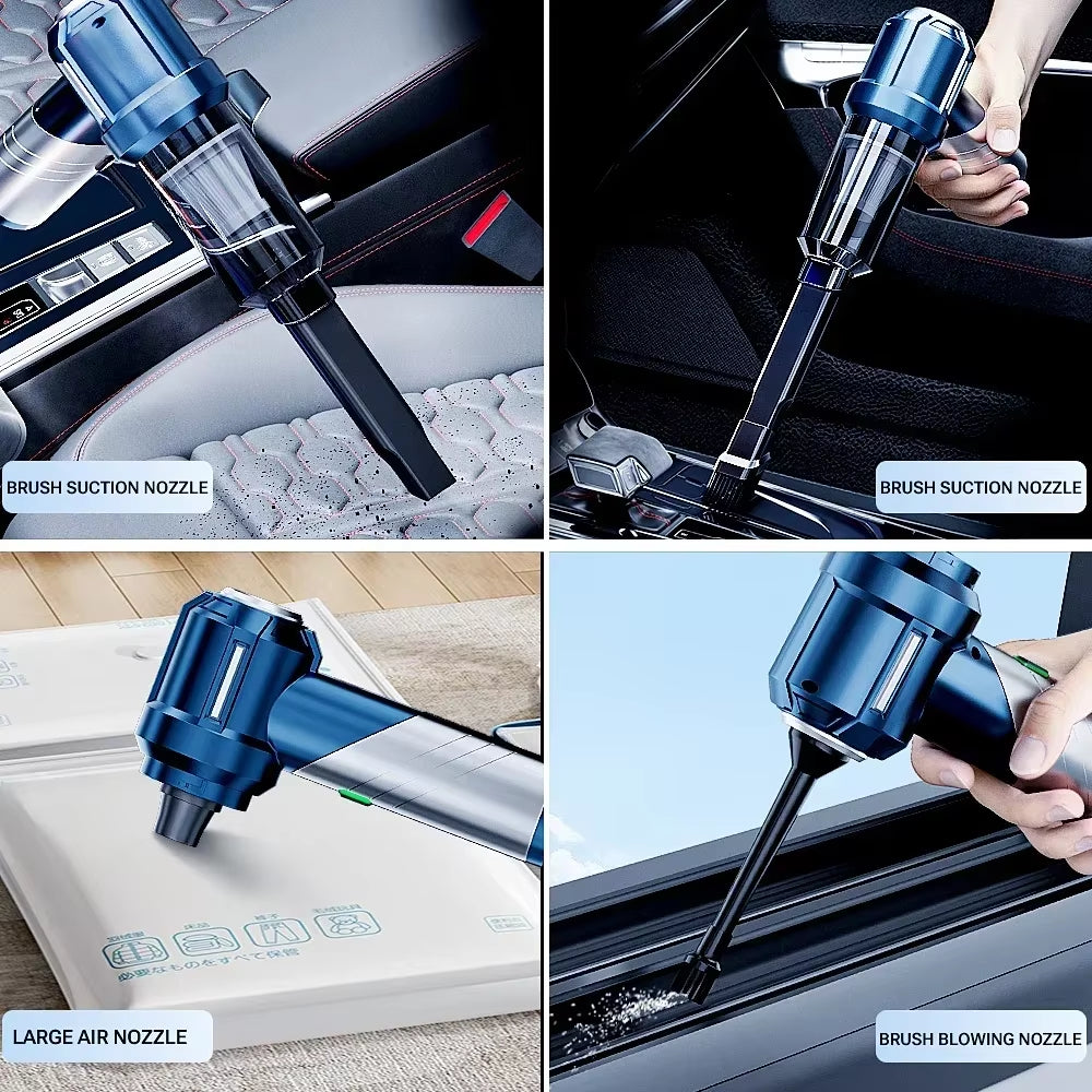 Car Vacuum Cleaner Portable Handheld Mini Vacuum Cleaner Cordless Strong Suction Car Cleaner Car Vacuum Home Appliance