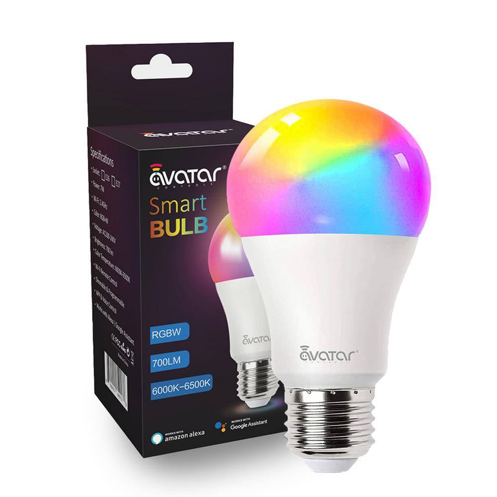 65-Watt Equivalent A19 Dimmable RGB Smart LED Light Bulb