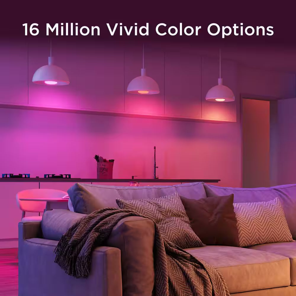 BR30 Bulb Shape BR30 Smart LED Bulb 1000LM 11.5-Watt EQ Multicolor E26 Dimmable 2-Pack