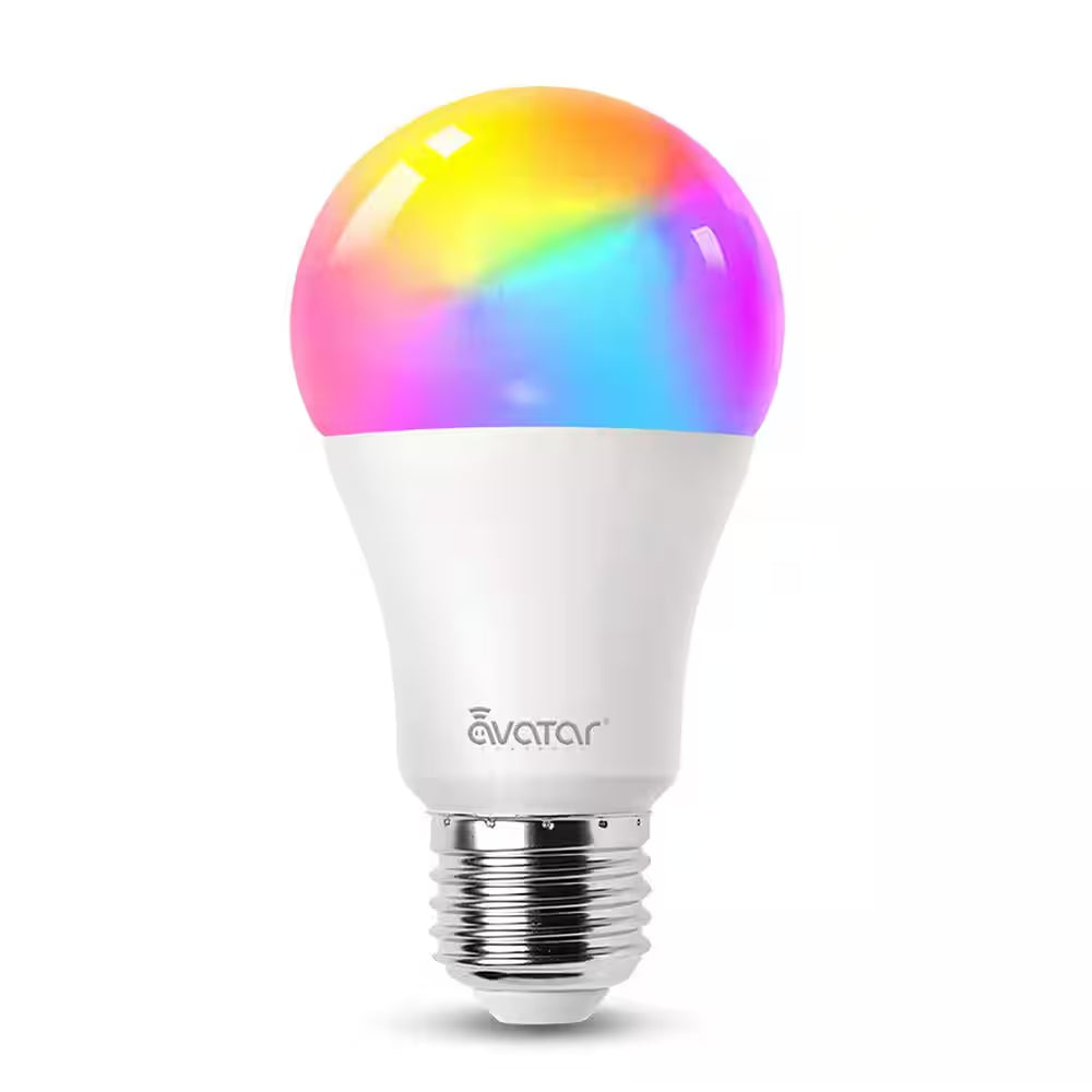 65-Watt Equivalent A19 Dimmable RGB Smart LED Light Bulb