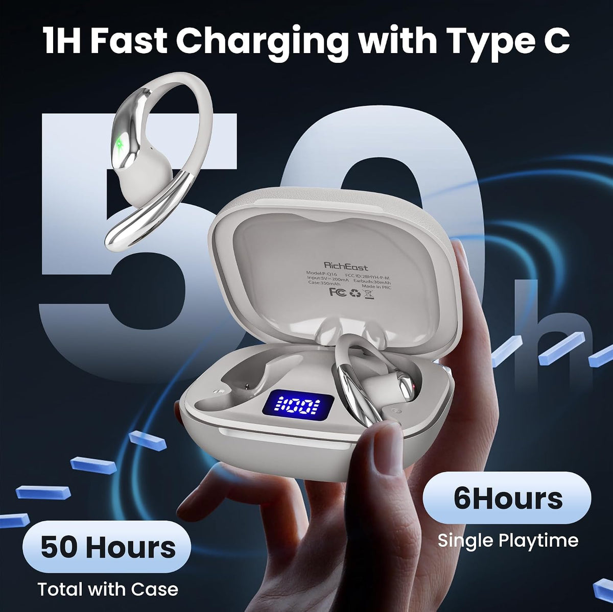 AI Translation Earbuds with Charging Case
